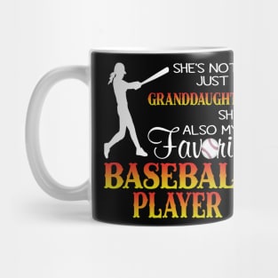 Granddaughter Favourite Baseball Player Costume Gift Mug